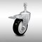 Service Caster 4 Inch SS Black Polyurethane 3/8 Inch Threaded Stem Caster with Total Lock Brake SCC-SSTSTTL20S414-PPUB-BLK-381615 - alternate 2